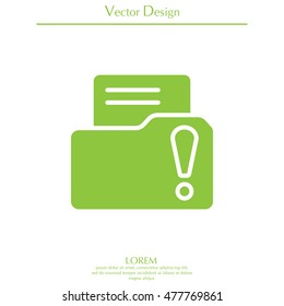 Exclamation danger web icon