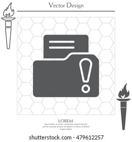 Exclamation danger web icon