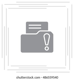 Exclamation danger web icon