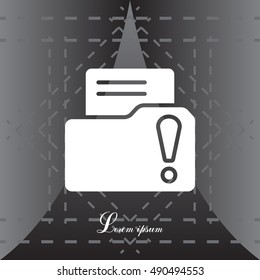 Exclamation danger web icon