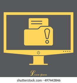 Exclamation danger web icon