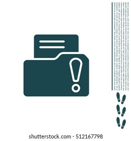 Exclamation danger web icon