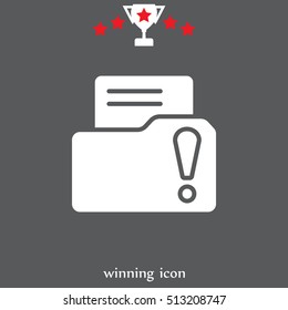 Exclamation danger web icon