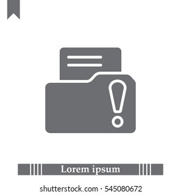Exclamation danger web icon