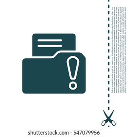 Exclamation danger web icon