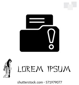 Exclamation danger web icon