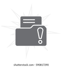 Exclamation danger web icon