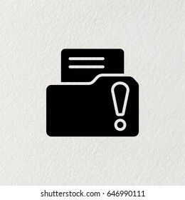 Exclamation danger web icon. vector illustration