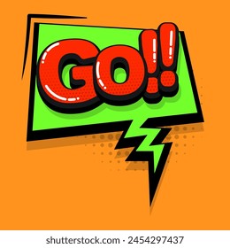 exclamation go on a green background