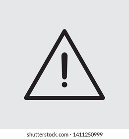 exclamation grey background icon vector template