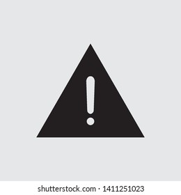 exclamation grey background icon vector template