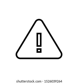 Exclamation icon, caution vector illustration