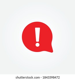 Exclamation icon design vector for multiple use 
