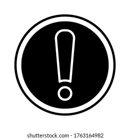 exclamation icon design,flat style collection