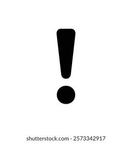 Exclamation icon Flat fill set collection