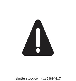 Exclamation Icon with glyph style. Vector illustration
