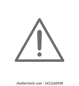 exclamation icon logo design vector template