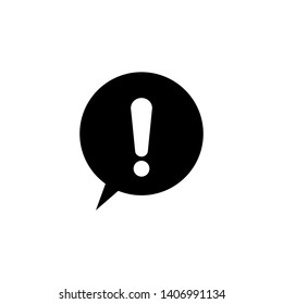 exclamation icon logo vector design template
