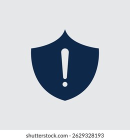 Exclamation icon mark sign logo design template