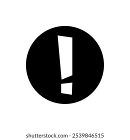 Icono de exclamación, Vector moderno aislado sobre fondo blanco.
