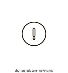 exclamation icon. sign design