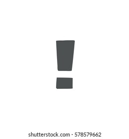 exclamation icon. sign design