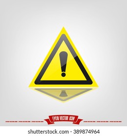 Exclamation Icon Vector.
