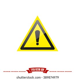 Exclamation Icon Vector.