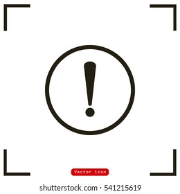 Exclamation Icon Vector.