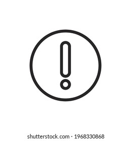Exclamation icon vector. Attention sign