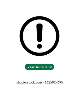 exclamation icon vector concept design template