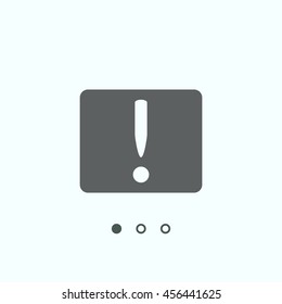 exclamation Icon , vector, icon flat