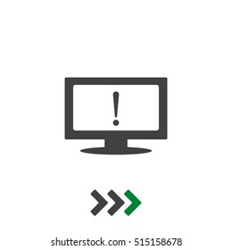 Exclamation Icon Vector flat design style