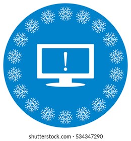 Exclamation Icon Vector flat design style