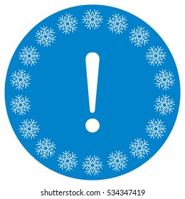 Exclamation Icon Vector flat design style