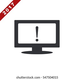 Exclamation Icon Vector flat design style