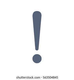 Exclamation Icon Vector flat design style