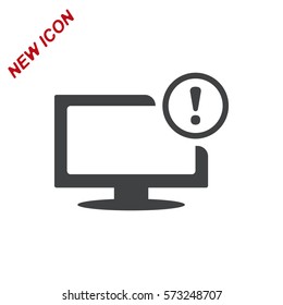 Exclamation Icon Vector flat design style