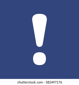 Exclamation Icon Vector flat design style
