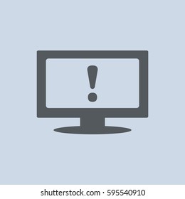 Exclamation Icon Vector flat design style