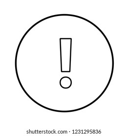 Exclamation icon. Vector Illustration