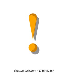 diseño de ilustración vectorial de icono de exclamación