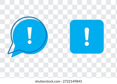 Icono de exclamación Ilustración vectorial aislada