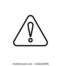 Exclamation Icon Vector Illustration Logo Template