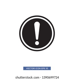 exclamation icon vector illustration template