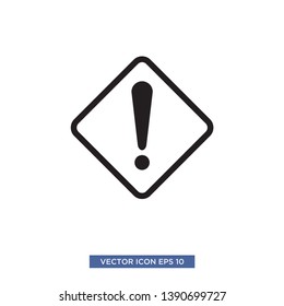exclamation icon vector illustration template