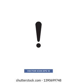 exclamation icon vector illustration template
