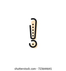 Exclamation Icon Vector Isolated