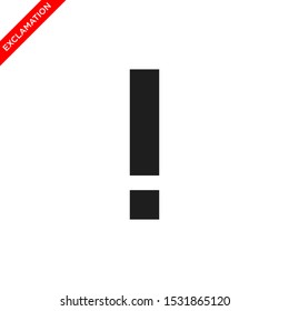 exclamation icon vector logo template