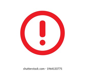 Exclamation Icon Vector. Simple flat symbol. EPS 10